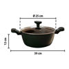 Imagen de Olla con tapa de vidrio-aluminio-25cm.