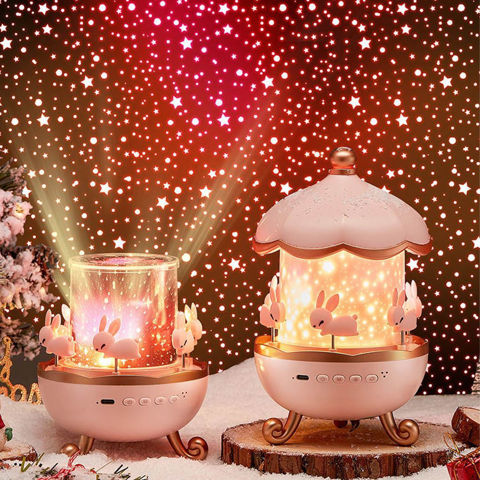 Imagen de Lampara proyector Carrusel USB - Lampara veladora