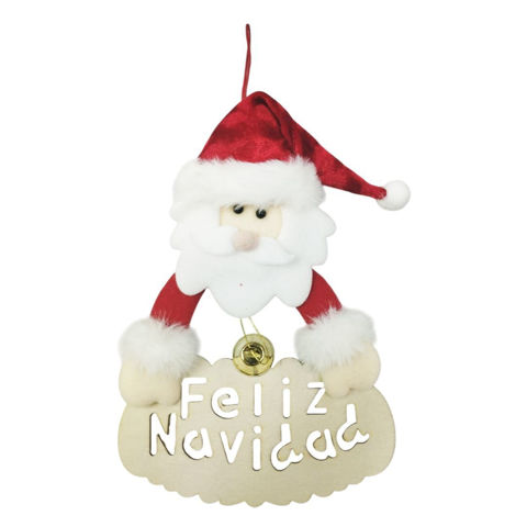 Imagen de Navidad adorno figura para colgar con mensaje-