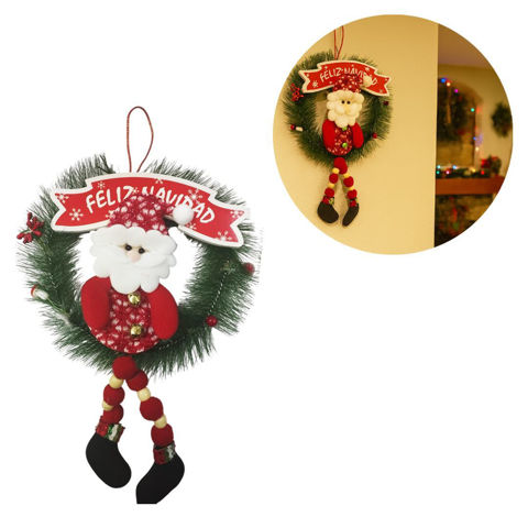 Imagen de Navidad adorno figura para colgar con mensaje- Diseños surtidos.