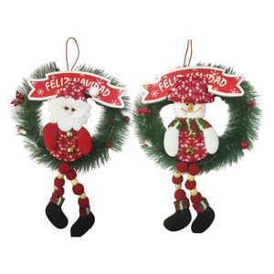 Imagen de Navidad adorno figura para colgar con mensaje- Diseños surtidos.