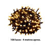 Imagen de Navidad 100 luces arroz blancas- cable 4 mts verde