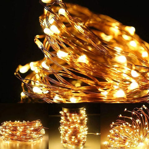 Imagen de Luces de arroz 500 Luces cálidas -  Cable 50 mts