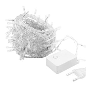 Imagen de Cortina de Luces 100 luces cálidas - Cable 3 mts transparente