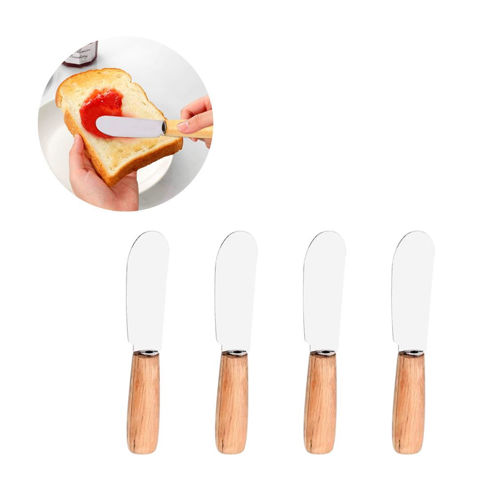Imagen de Cuchillito de untar x 4 pc en blister-11,3cm.
