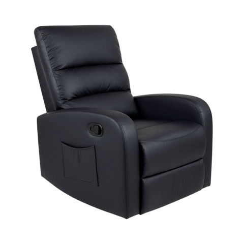 Imagen de Sillón reclinable Poltrona 3 posiciones c/Posapie y bolsillo lateral