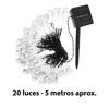 Imagen de Guirnalda Solar 20 luces cálidas Forma gota / lagrimas 5 Metros
