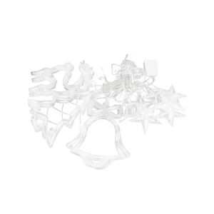 Imagen de Cortina de luces led 12 figuras de luz cálida - 50 luces aprox. 3 metros