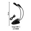 Imagen de Luz led doble con pinza para lectura-cable USB