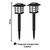 Imagen de Lampara tipo farol solar para jardin-estaca