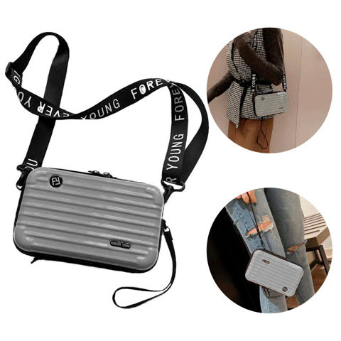 Imagen de Cartera rígida con correa  Gran capacidad