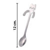 Imagen de Cuchara cucharita té o café Diseño gato para colgar en el borde de la taza - Acero Inox