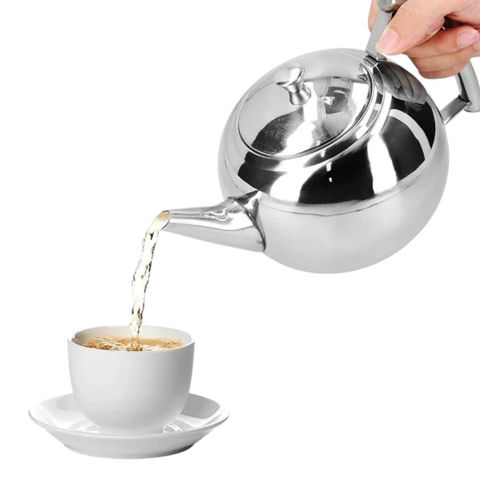 Imagen de Tetera de acero inoxidable  con filtro 1,5Lts