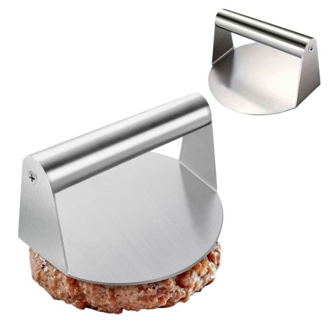 Imagen de Prensa Smasher para hamburguesas Smash 14cm Acero Inox