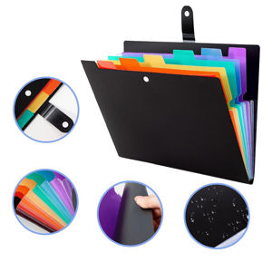 Imagen de Carpeta archivadora con broche y divisiones de colores