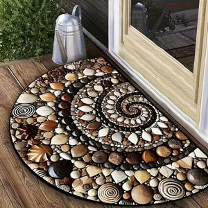 Imagen de Alfombra puerta de entrada - Diseño estampado de piedras