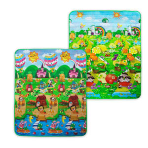 Imagen de Alfombra infantil antigolpes para bebes y niños doble diseño