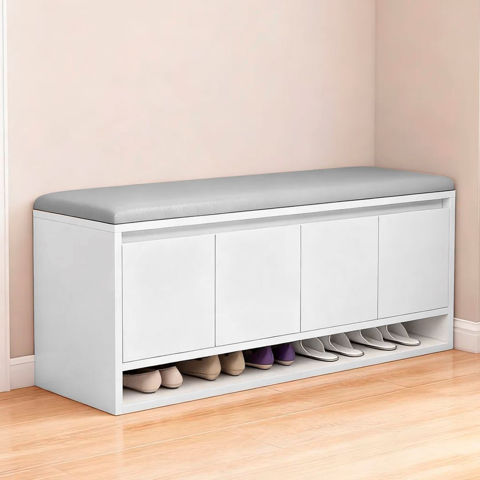 Imagen de Zapatera Banco con asiento Puertas y Estantes