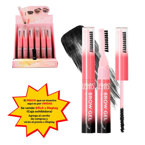 Imagen de Gel Ushas para cejas-pincel aplicador y peine-UC155-1