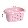 Imagen de Canasto con 2 asas-plastico calado-23,5x15x11cm.