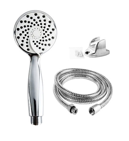 Imagen de Duchero roseta telefono ducha con colilla y soporte