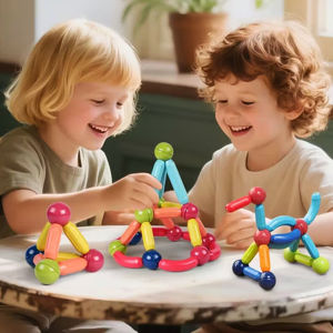 Imagen de Bloques magneticos en caja-64pcs