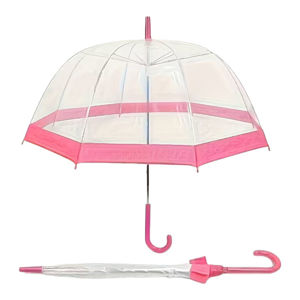 Imagen de Paraguas hongo transparente combinado-58cm.