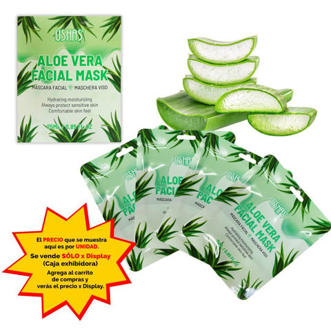 Imagen de Mascara facial Ushas C/U-aloe-