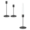 Imagen de Candelabros en set-metalicos negros -21,5 y 16,5cm de altura