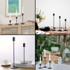 Imagen de Candelabros en set-metalicos negros -21,5 y 16,5cm de altura