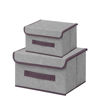 Imagen de Cajas plegables de tela para almacenamiento en set x 2