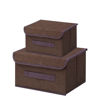 Imagen de Cajas plegables de tela para almacenamiento en set x 2