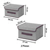 Imagen de Cajas plegables de tela para almacenamiento en set x 2