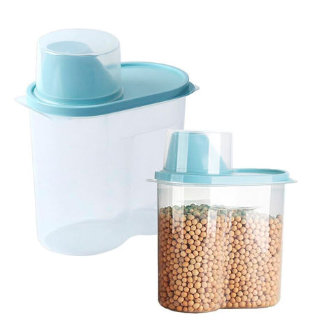 Imagen de Recipiente contenedor de alimentos con tapa medidora