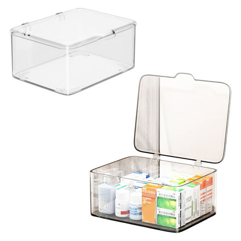 Imagen de Caja organizadora transparente con tapa-cosmeticos